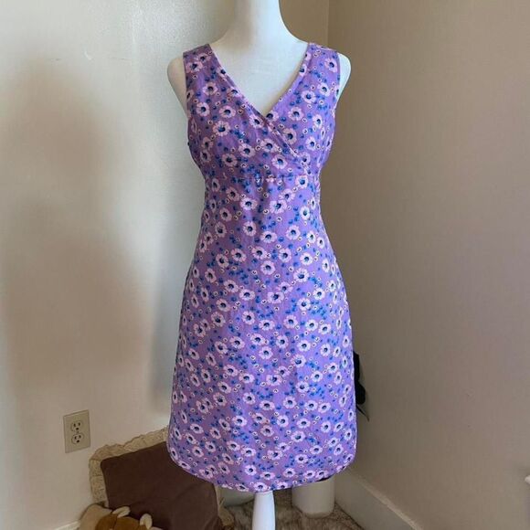 Y2K purple floral midi dress - Picture 6 of 7